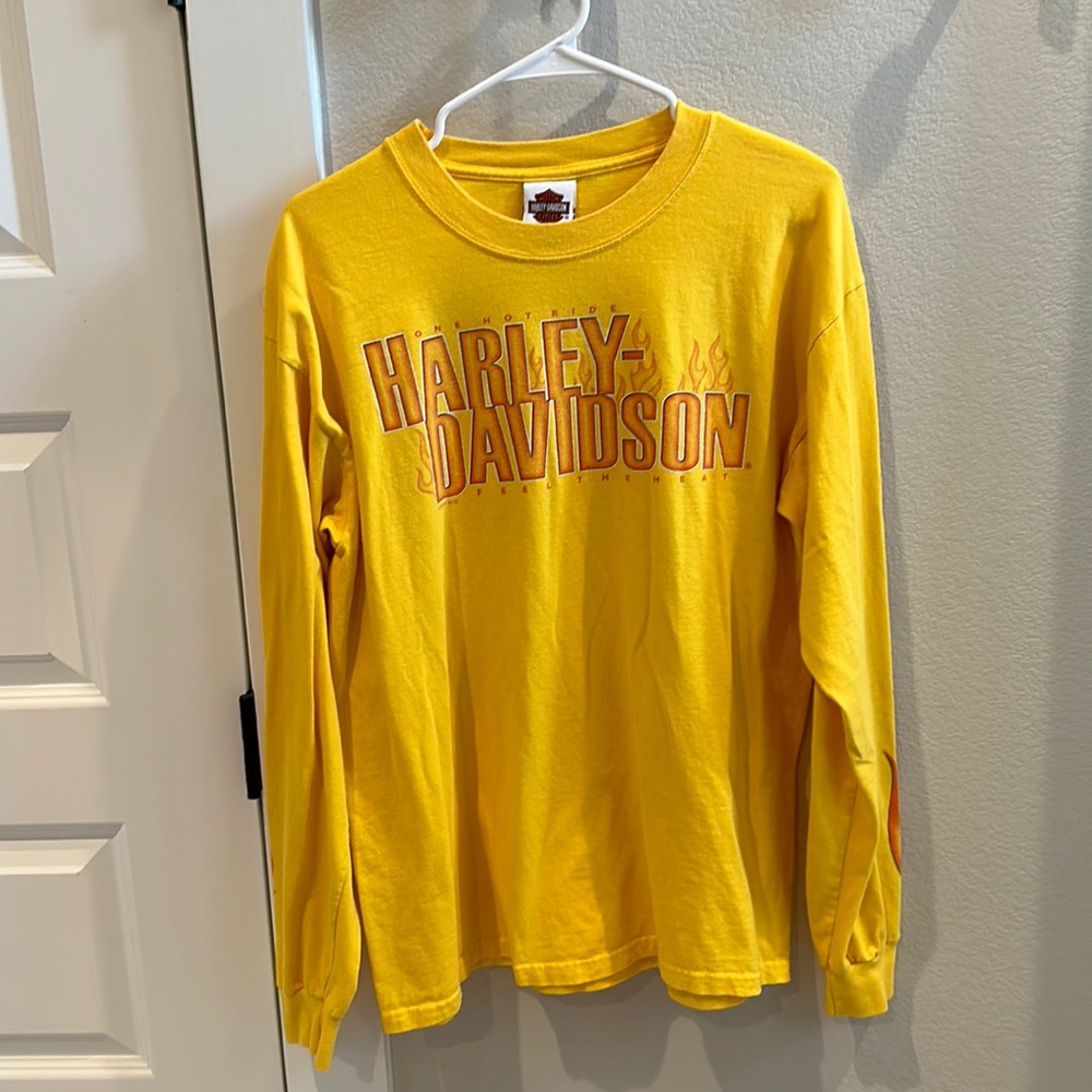 EUC Men’s Harley Davidson Motorcycles Tee T-Shirt Long Sleeve Top Size L Large